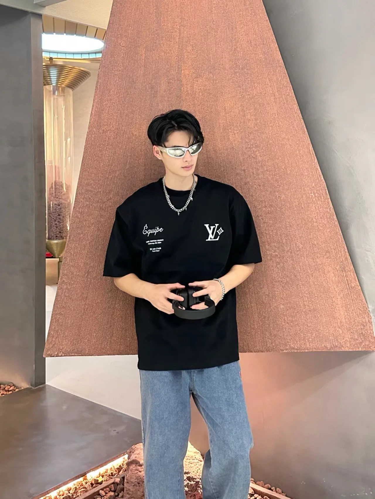 Louis Vuitton/Louis Vuitton Fei Dong’s first show limited printed short-sleeves